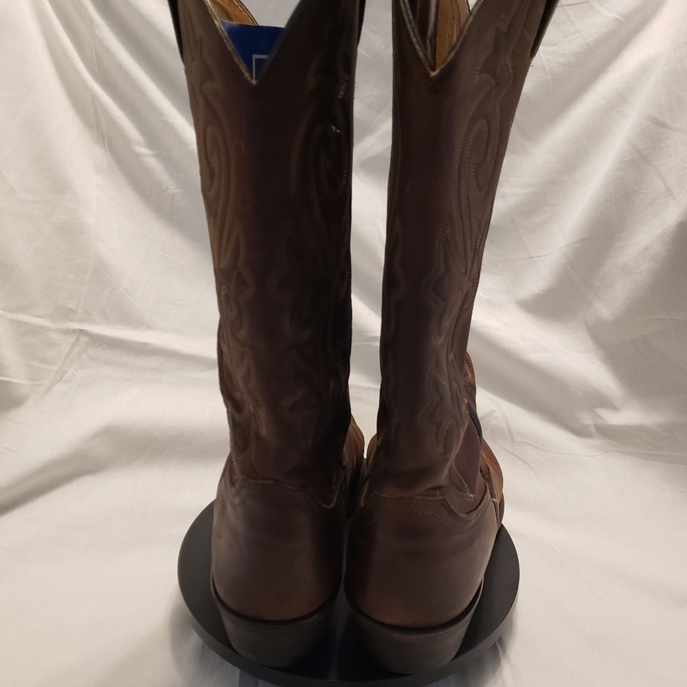 Justin 2252 Men's Classic Western Boot with Bay Apache Cowhide Foot and Rounded - Picture 7 of 10